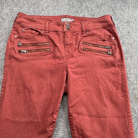 Torrid Jeggings Womens 18R Rust Zipper Accents Super Soft Skinny Jeans Moto Tech - Picture 3 of 16